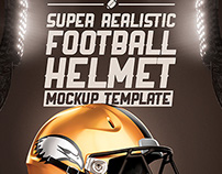  Realistic Football helmet Mockup
