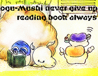 Miz Manga : Mog Never Give Up Reading Book Always
