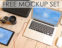 Free PSD Mockup Set