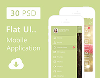 Clearapp - Flat Mobile App UI + download