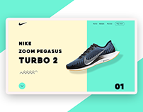 Nike single product website UI/UX (Landing)