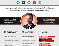 Free Download Adobe Muse Resume Template