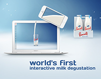 Premialle: world's first interactive milk degustation