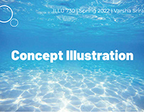 Concept Illustration - Mermaid in the Sea
