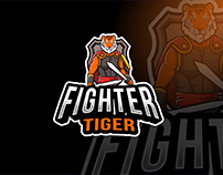 Fighter Tiger Esport Logo Template