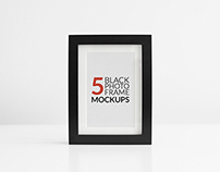 Black Photo Frame Mockups