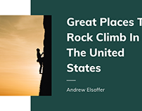 Great Places To Rock Climb In The United States