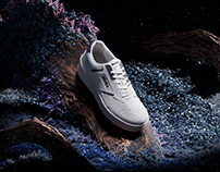 MOEA - MUSHROOM WHITE & NAVY Sneakers