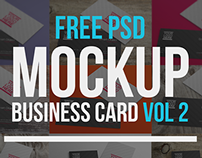 Free PSD Mockup - Business Card Vol 2