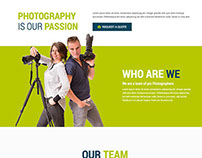 Professional Photography Responsive Landing Page 