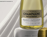 Champagne Mockup+Free Sample