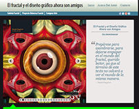 El fractal y el diseño gráfico: sitio web de libro