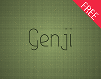 Genji: a Handwriting-Inspired Geometric Font