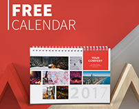 Freebie 2017 Desk Calendar Template