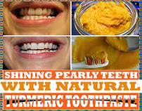 SHINING PEARLY TEETH WITH NATURAL TURMERIC TOOTHPASTE