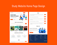 Study website home page design