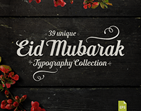 Eid Mubarak Typography