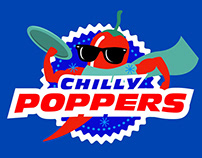 Chilly Poppers Logo & T-shirt Design