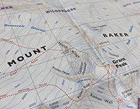 Mount Baker Climbing Map, for Green Trails
