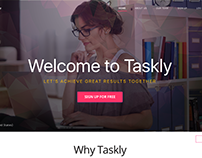 Taskly Landing Page