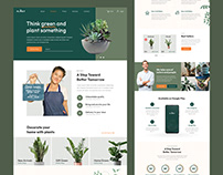 PLANT - Landing Page Design