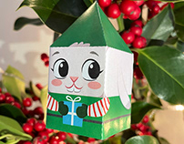 Christmas paper toy