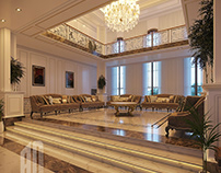 Luxury Design living room double height - UAE