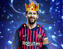 King Messi Smartphone Wallpaper