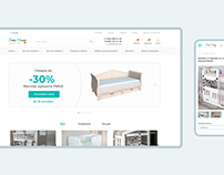 Children’s bedroom online shop website redesign