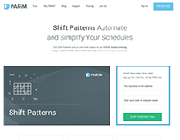 B2B Landing Page: Shift Patterns