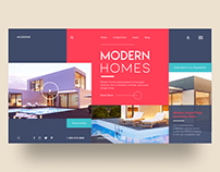 Moderne Webpage Concept