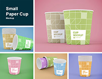 Small Paper Cup Mockup
