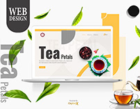 Tea Petals Web UI Design by CeylonX