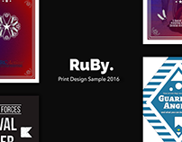 RuBy Print Design Sample 2016