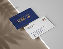 Personal Business card mockup Free Download Perspective
