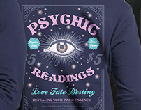Mystic Apparel: Tarot and Psychic T-Shirt Designs