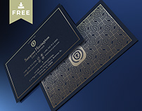 Luxury Gold and Blue Bussiness Card Template