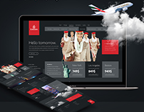 Emirates Airlines Website Concept / Four Zero Studio