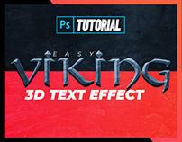 3D Viking Text Effect Tutorial for Adobe Photoshop