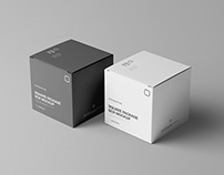 Square Package Box Mockup