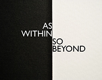As Within, So Beyond stop motion animation