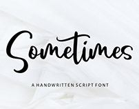 Sometimes | FREE Handwritten Script Font