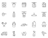 Laundry Line Icons