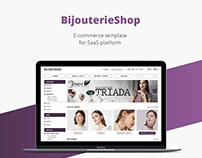 Bijouterie shop/E-commerce template/Web design/UI/UX