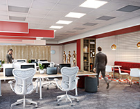 3D Rendering LOUIS PION Office
