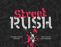 Street Rush font & graphics