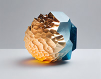 paper mineral sculpture N°14/2023