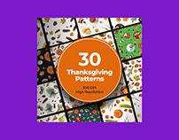 30 Thanksgiving Patterns Bundle