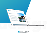 NIKASTAR - дизайн корпоративного сайта