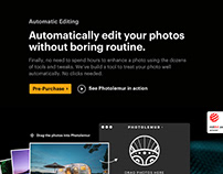 Photo Editor Website Design